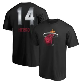 Tyler Herro Miami Heat Black Midnight Mascot T-Shirt