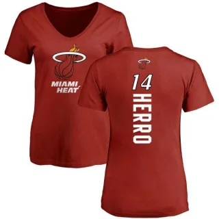 Tyler Herro Women's Miami Heat Cardinal Backer T-Shirt