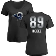 Tyler Higbee Women's Los Angeles Rams Midnight Mascot T-Shirt - Black