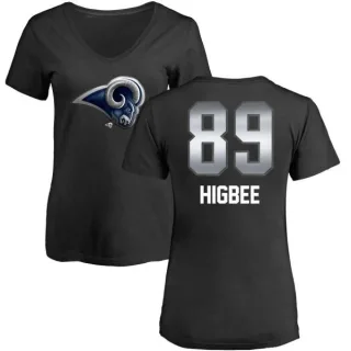 Tyler Higbee Women's Los Angeles Rams Midnight Mascot T-Shirt - Black