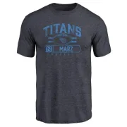 Tyler Marz Tennessee Titans Flanker Tri-Blend T-Shirt - Navy