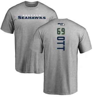 Tyler Ott Seattle Seahawks Backer T-Shirt - Ash