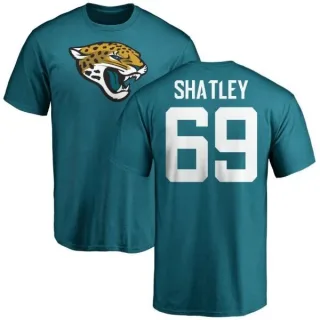 Tyler Shatley Jacksonville Jaguars Name & Number Logo T-Shirt - Teal