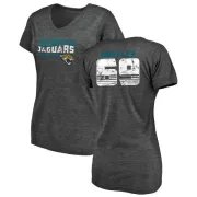 Tyler Shatley Women's Jacksonville Jaguars Retro Tri-Blend V-Neck T-Shirt - Black