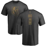 Tyler Wong Vegas Golden Knights Charcoal One Color Backer T-Shirt