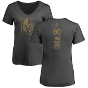 Tyler Wong Women's Vegas Golden Knights Charcoal One Color Backer T-Shirt