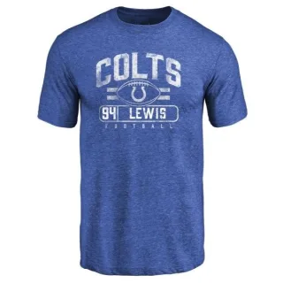 Tyquan Lewis Indianapolis Colts Flanker Tri-Blend T-Shirt - Royal