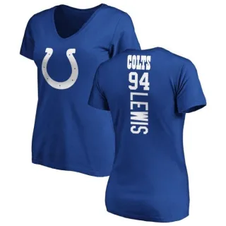 Tyquan Lewis Women's Indianapolis Colts Backer Slim Fit T-Shirt - Royal