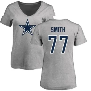 Tyron Smith Women's Dallas Cowboys Name & Number Logo T-Shirt - Ash