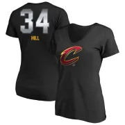 Tyrone Hill Women's Cleveland Cavaliers Black Midnight Mascot T-Shirt