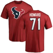 Tytus Howard Houston Texans Name & Number Logo T-Shirt - Red