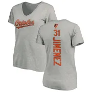 Ubaldo Jimenez Women's Baltimore Orioles Backer Slim Fit T-Shirt - Ash