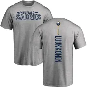 Ukko-Pekka Luukkonen Buffalo Sabres Backer T-Shirt - Ash