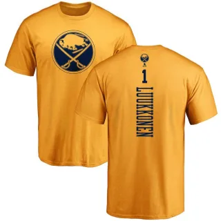 Ukko-Pekka Luukkonen Buffalo Sabres One Color Backer T-Shirt - Gold