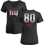 Victor Cruz Women's New York Giants Midnight Mascot T-Shirt - Black