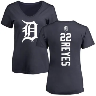 Victor Reyes Women's Detroit Tigers Backer Slim Fit T-Shirt - Navy