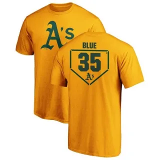 Vida Blue Oakland Athletics RBI T-Shirt - Gold