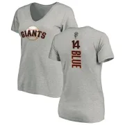 Vida Blue Women's San Francisco Giants Backer Slim Fit T-Shirt - Ash