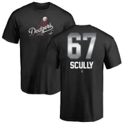 Vin Scully Los Angeles Dodgers Midnight Mascot T-Shirt - Black