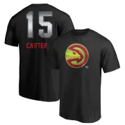 Vince Carter Atlanta Hawks Black Midnight Mascot T-Shirt