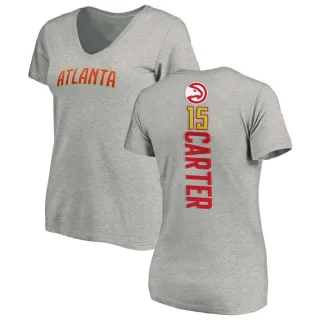 Vince Carter Women's Atlanta Hawks Ash Backer T-Shirt