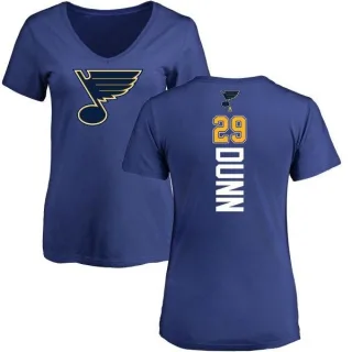 Vince Dunn Women's St. Louis Blues Backer T-Shirt - Blue