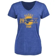 Vince Dunn Women's St. Louis Blues Insignia Tri-Blend T-Shirt - Royal