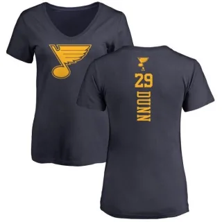 Vince Dunn Women's St. Louis Blues One Color Backer T-Shirt - Navy