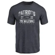 Vince Wilfork New England Patriots Flanker Tri-Blend T-Shirt - Navy