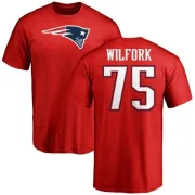 Vince Wilfork New England Patriots Name & Number Logo T-Shirt - Red