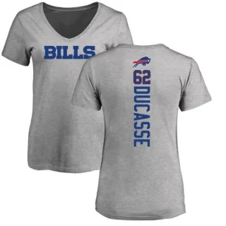 Vladimir Ducasse Women's Buffalo Bills Backer V-Neck T-Shirt - Ash