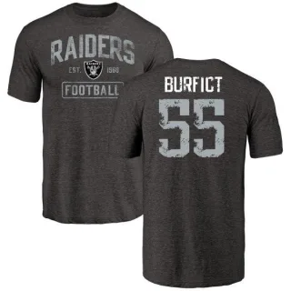 Vontaze Burfict Oakland Raiders Black Distressed Name & Number Tri-Blend T-Shirt