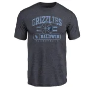 Wade Baldwin Memphis Grizzlies Navy Baseline Tri-Blend T-Shirt