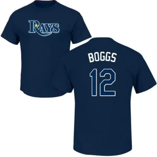 Wade Boggs Tampa Bay Rays Name & Number T-Shirt - Navy