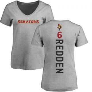 Wade Redden Women's Ottawa Senators Backer T-Shirt - Ash