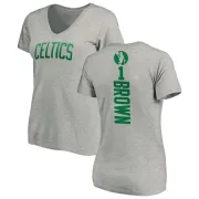 Walter Brown Women's Boston Celtics Ash Backer T-Shirt