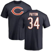 Walter Payton Chicago Bears Name & Number Logo T-Shirt - Navy