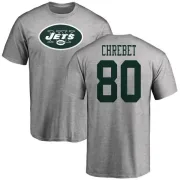 Wayne Chrebet New York Jets Name & Number Logo T-Shirt - Ash