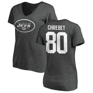 Wayne Chrebet Women's New York Jets One Color T-Shirt - Ash