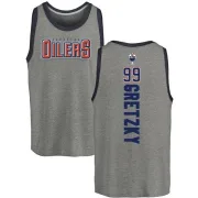 Wayne Gretzky Edmonton Oilers Backer Tri-Blend Tank - Heathered Gray