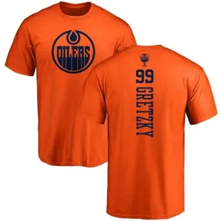 Wayne Gretzky Edmonton Oilers One Color Backer T-Shirt - Orange