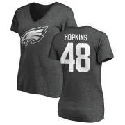 Wes Hopkins Women's Philadelphia Eagles One Color T-Shirt - Ash