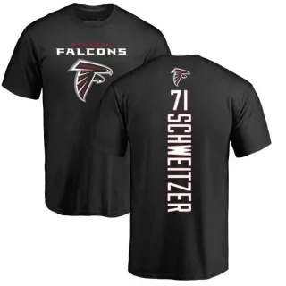 Wes Schweitzer Atlanta Falcons Backer T-Shirt - Black