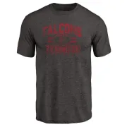 Wes Schweitzer Atlanta Falcons Flanker Tri-Blend T-Shirt - Black