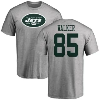 Wesley Walker New York Jets Name & Number Logo T-Shirt - Ash