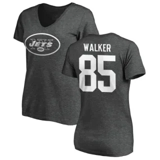 Wesley Walker Women's New York Jets One Color T-Shirt - Ash