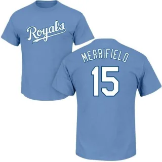 Whit Merrifield Kansas City Royals Name & Number T-Shirt - Light Blue