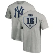 Whitey Ford New York Yankees RBI T-Shirt - Heathered Gray