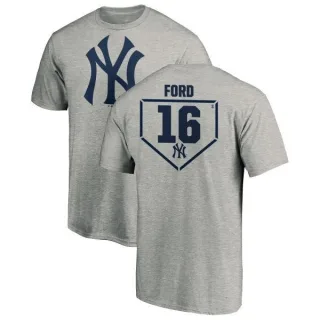 Whitey Ford New York Yankees RBI T-Shirt - Heathered Gray