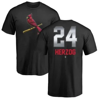 Whitey Herzog St. Louis Cardinals Midnight Mascot T-Shirt - Black